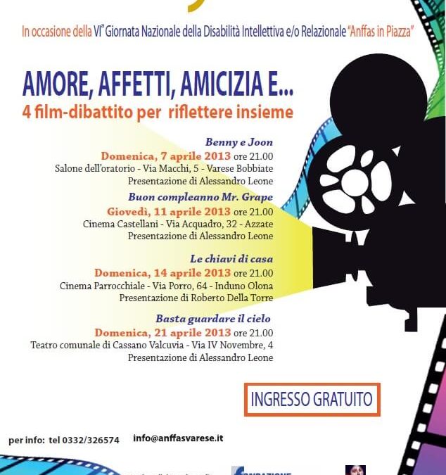 7 Aprile 2013 torna Anffas in piazza e il cineforum