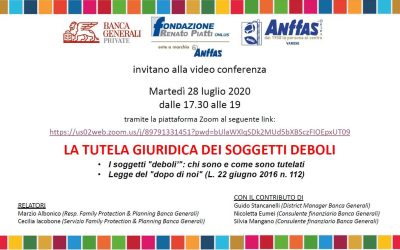Disponibili le slide della videoconferenza a tema “Dopo di noi”