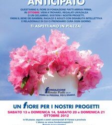 Un fiore per i nostri progetti 2012, appuntamento anticipato ad ottobre