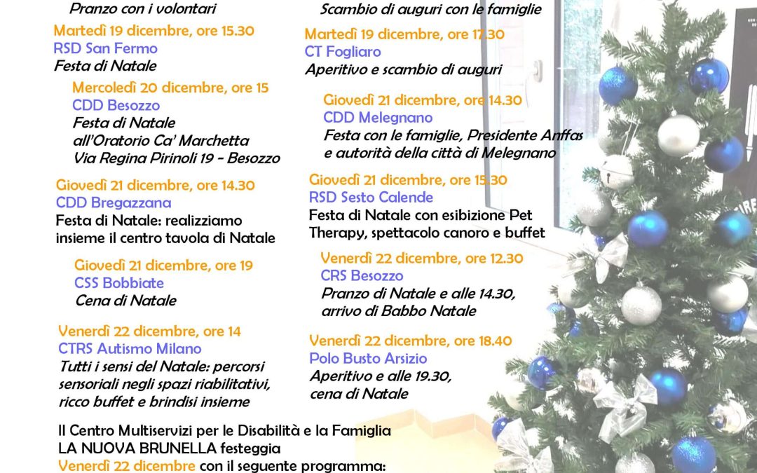 Ecco gli appuntamenti per festeggiare il “Natale nei Centri”