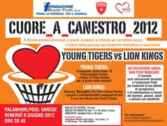 CUORE A CANESTRO 2012, i campioni della Pallacanestro Varese si sfidano per Fondazione Piatti