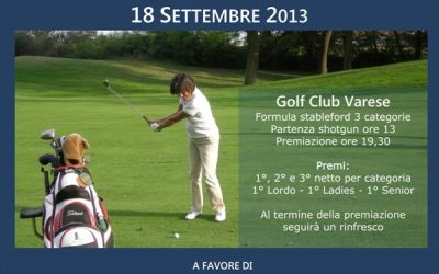 Trofeo Piero Manfredini, 18 settembre: il golf ci sostiene