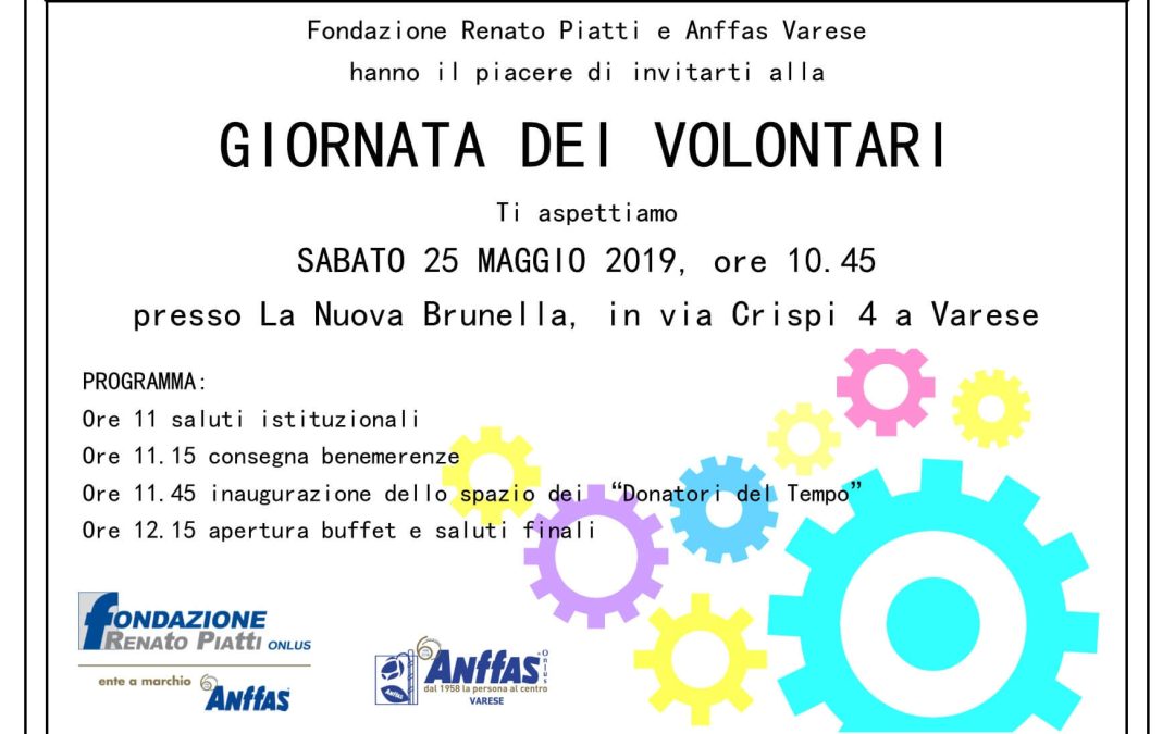 25 maggio, Giornata dei Volontari