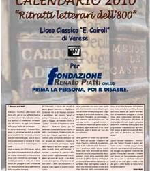 un 2010 all’insegna di cultura e solidarietà