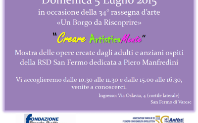 Domenica 5 luglio rassegna d’arte alla RSD di San fermo