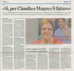 Intervista a Cesarina Del Vecchio su La Provincia: oggi le risposte al “dopo di noi” ci sono
