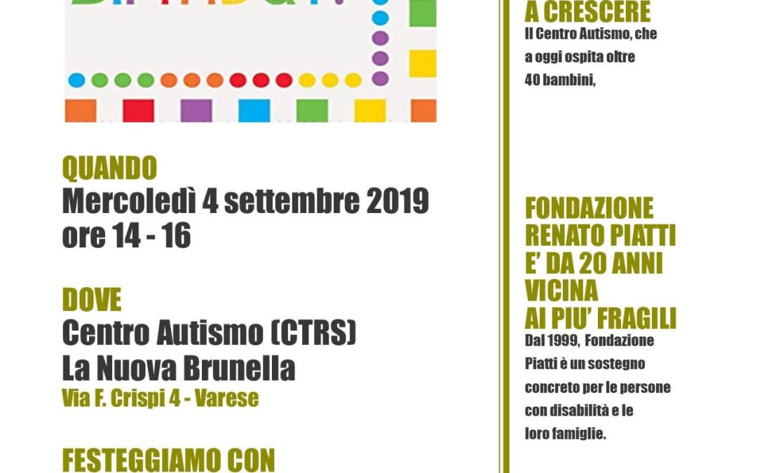 Buon compleanno Centro Autismo La Nuova Brunella!