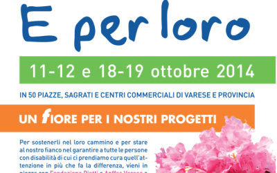 Save the date: 11-12 ottobre e 18-19 ottobre, tutti in piazza con “Un fiore per i nostri progetti”